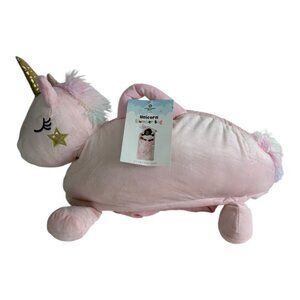 Comfort Bay Plush Pink UNICORN Kids Sleeping Bag Slumber Bag 49" x 29" NEW